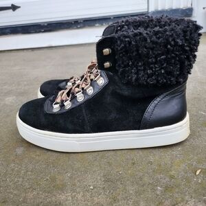 Sam Edelman Luther Shearling Sneaker Women 7 Shoes